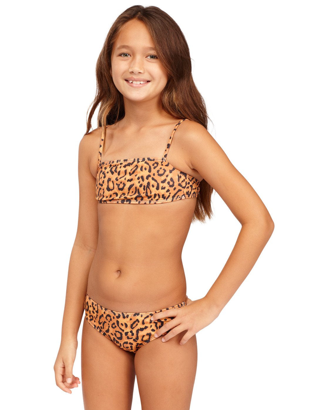 Girls 6-14 Lil Bit Wild Strappy Tank Bikini