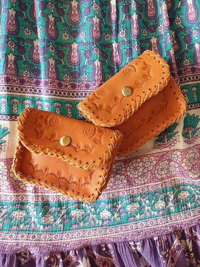 Leather Hand tooled coin purse