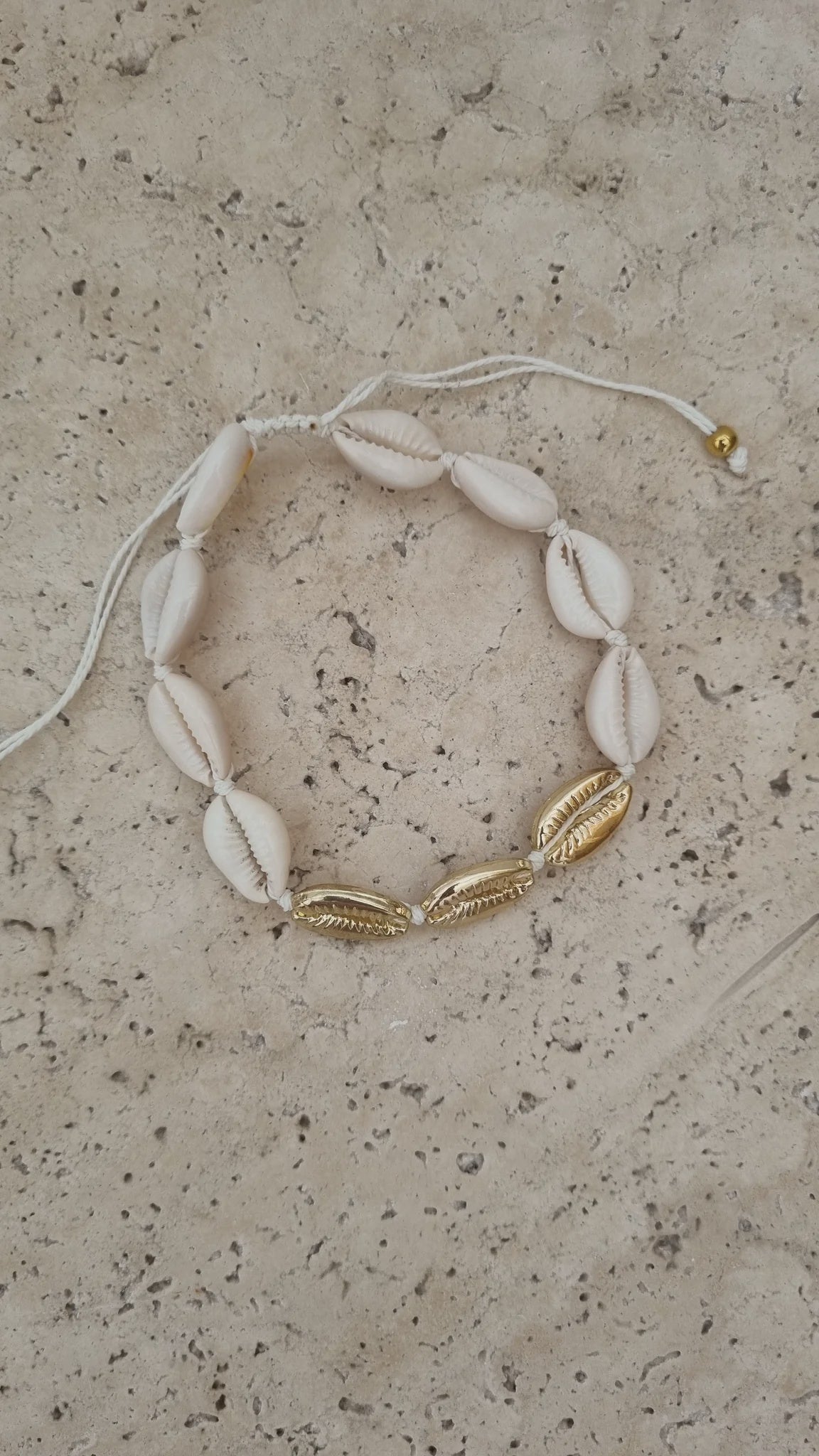 Hippy Rose Cowrie Shell Anklet
