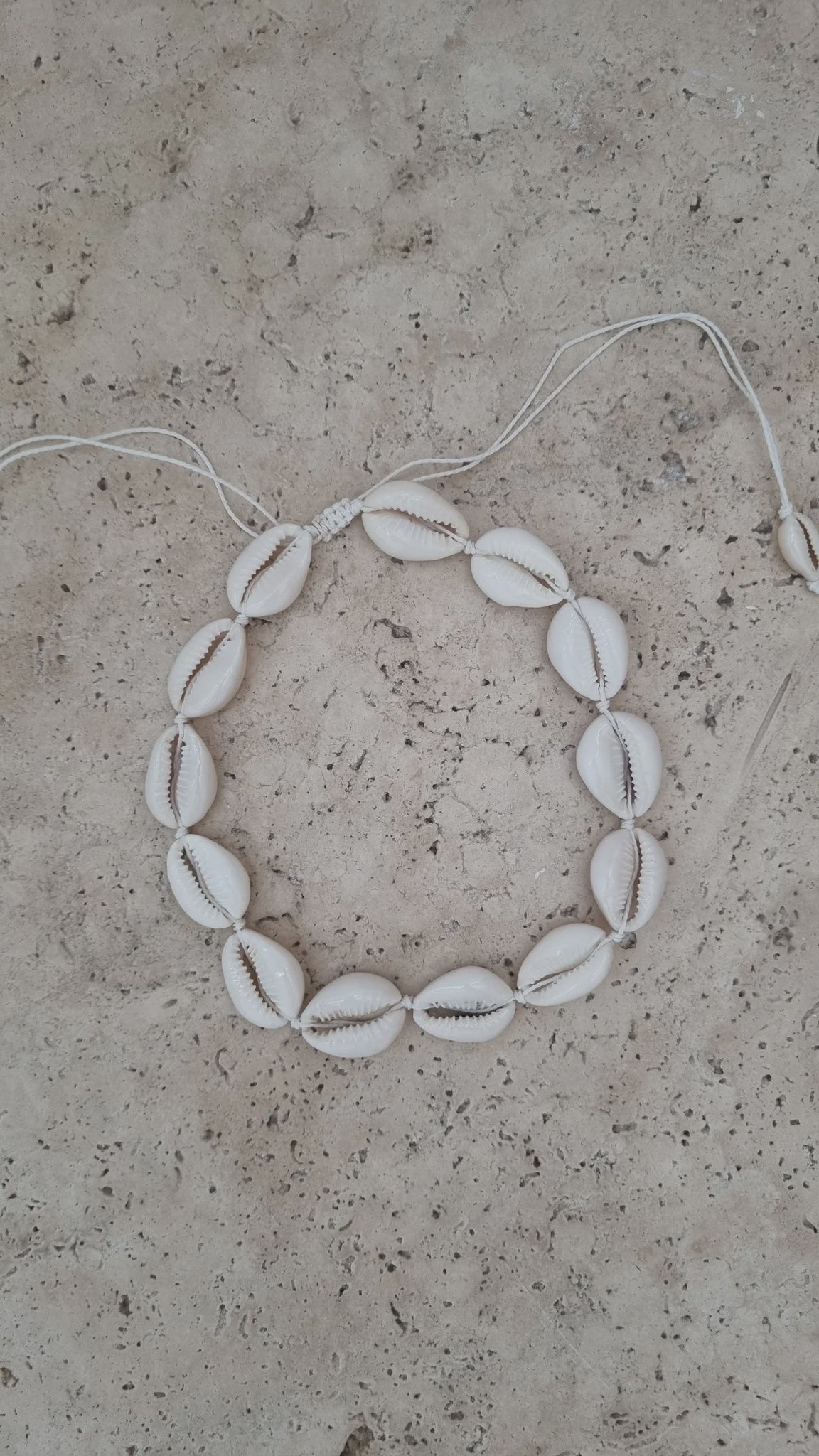 Hippy Rose Cowrie Shell Choker