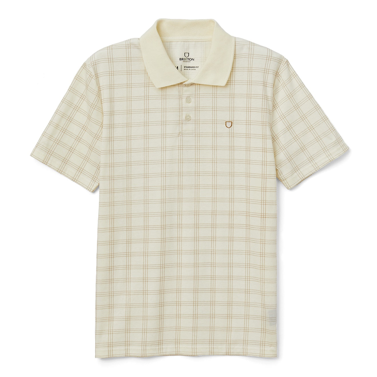 PLAID X S/S POLO KNIT