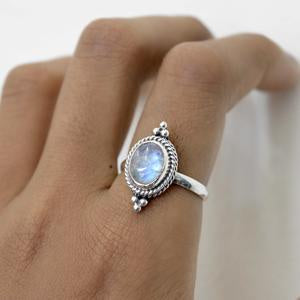 Moonstone Point Ring