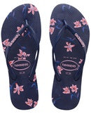 Slim Floral Navy