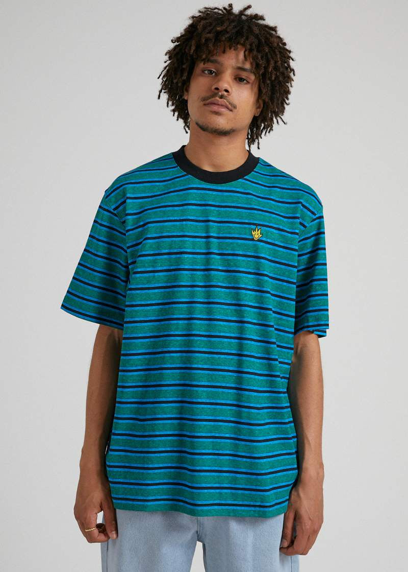 Tyler-Hemp Stripe Retro Fit Tee