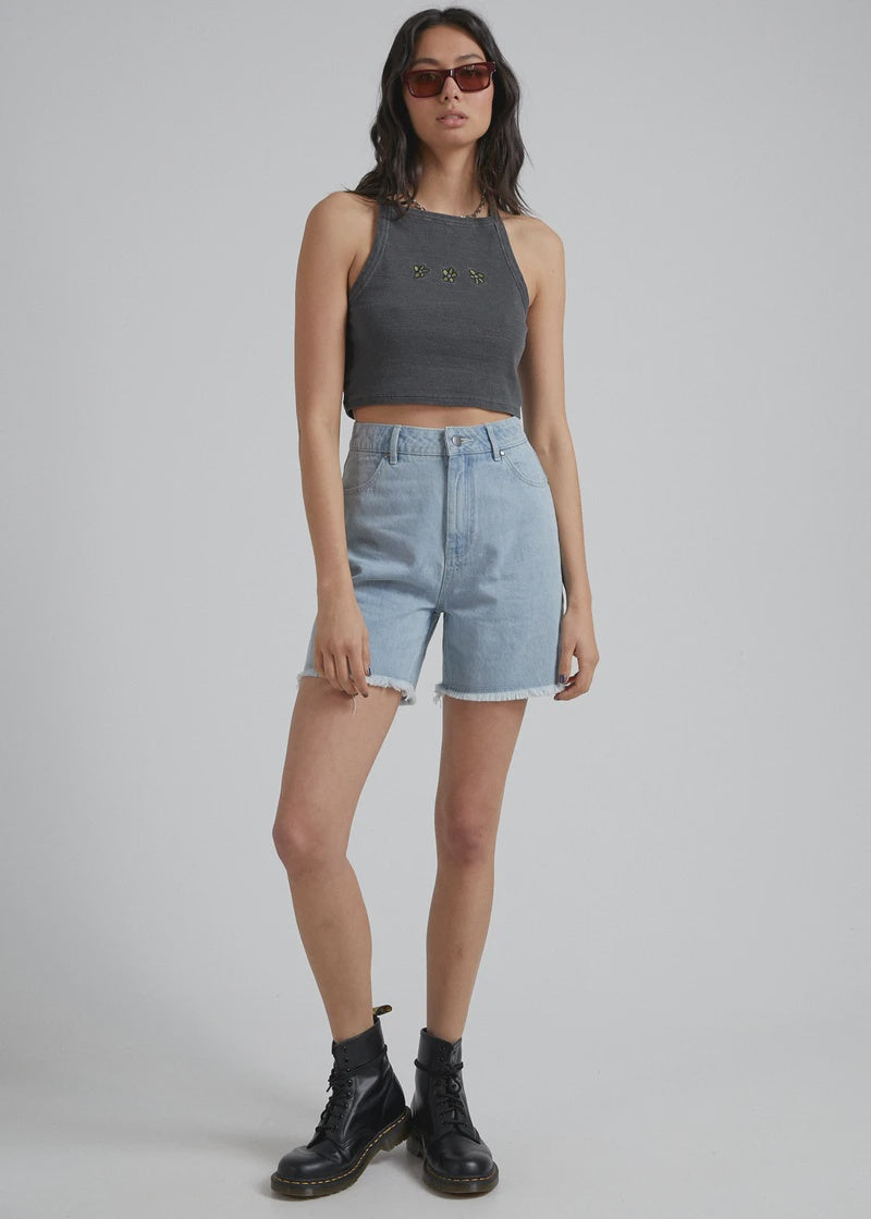 Shelby - Hemp Denim Cut Off Short