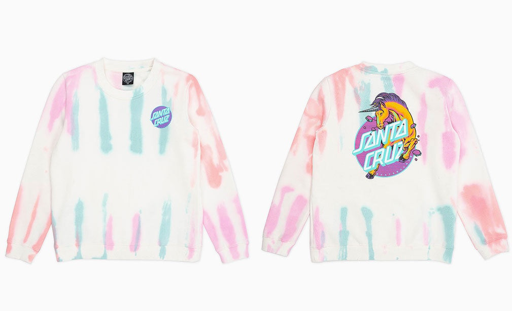 Girls Unicorn Dot Crew