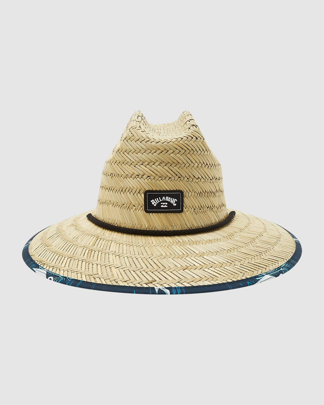 Tides Print Straw Lifeguard Hat
