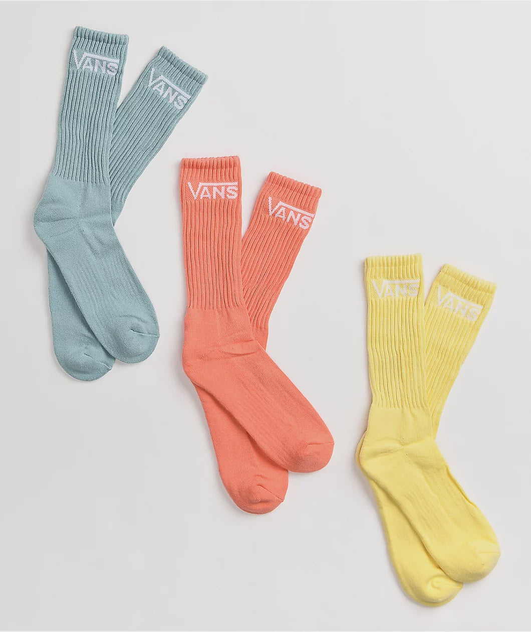 Classic Crew Socks 3 Pack - Mellow Yellow Asstd