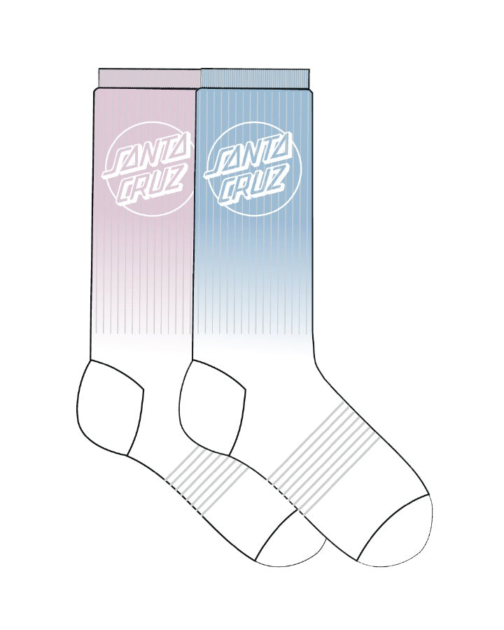 Junior Girls Dip Dye Sock - 2 Pair