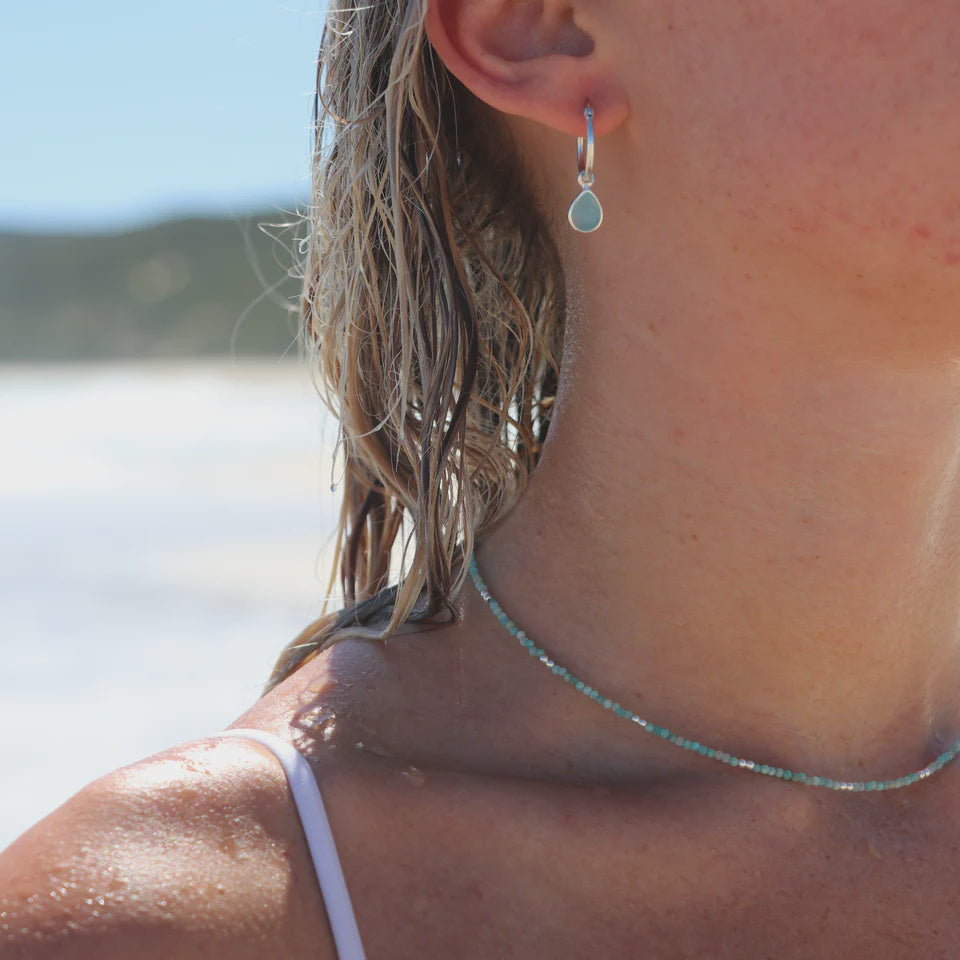 Tallulah Drops Chalcedony Blue