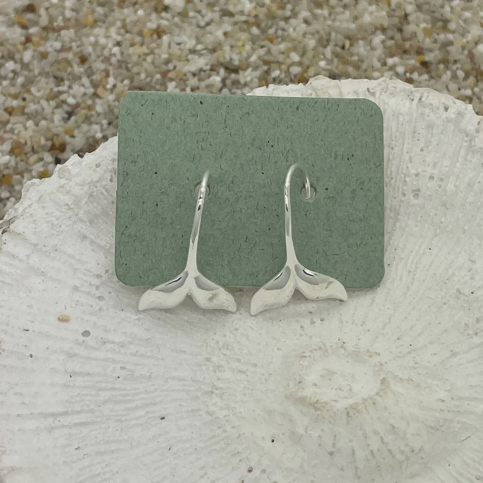 Whale Tail Hook Earrings