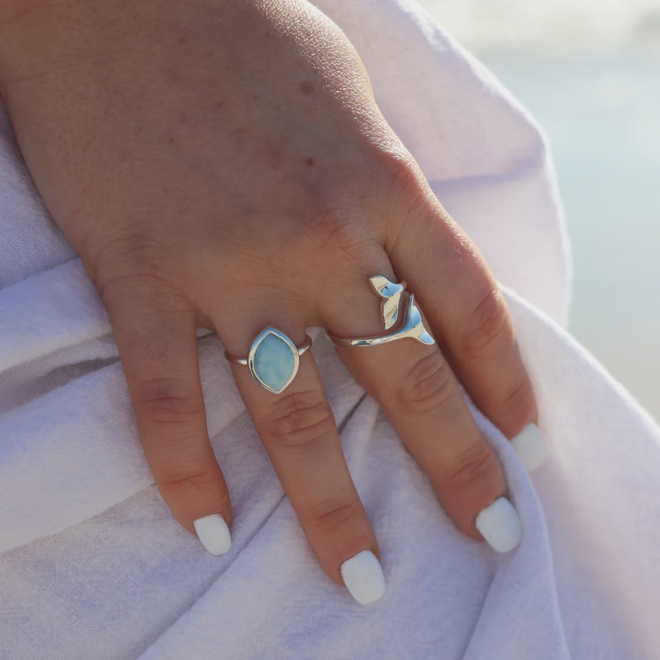 Lila Larimar Ring