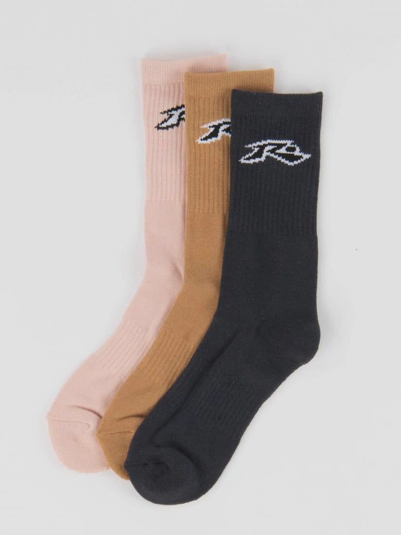 Wash Up Mid Calf 3-Sock Pack