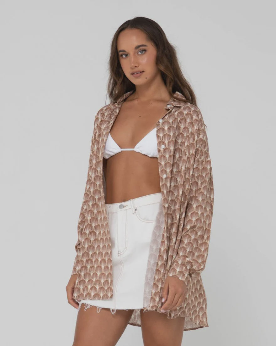 Panama Oversized Long Sleeve Shirt