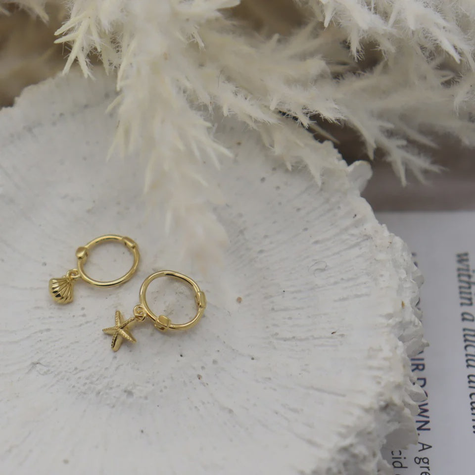 Ocean Huggie Earrings