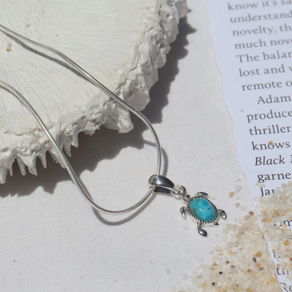 Sea Turtle Turquoise Necklace