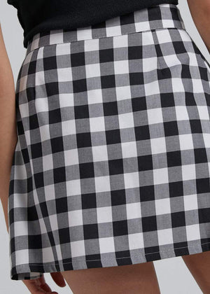 Reality - Gingham Twill Wrap Skirt