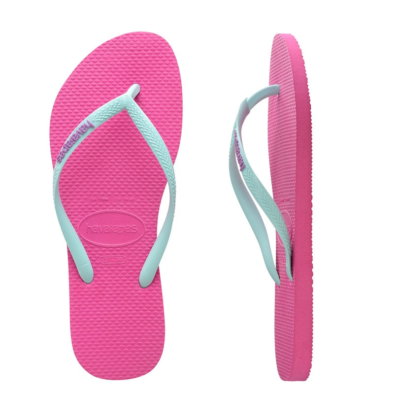 Kids Slim Rubber Logo Thongs