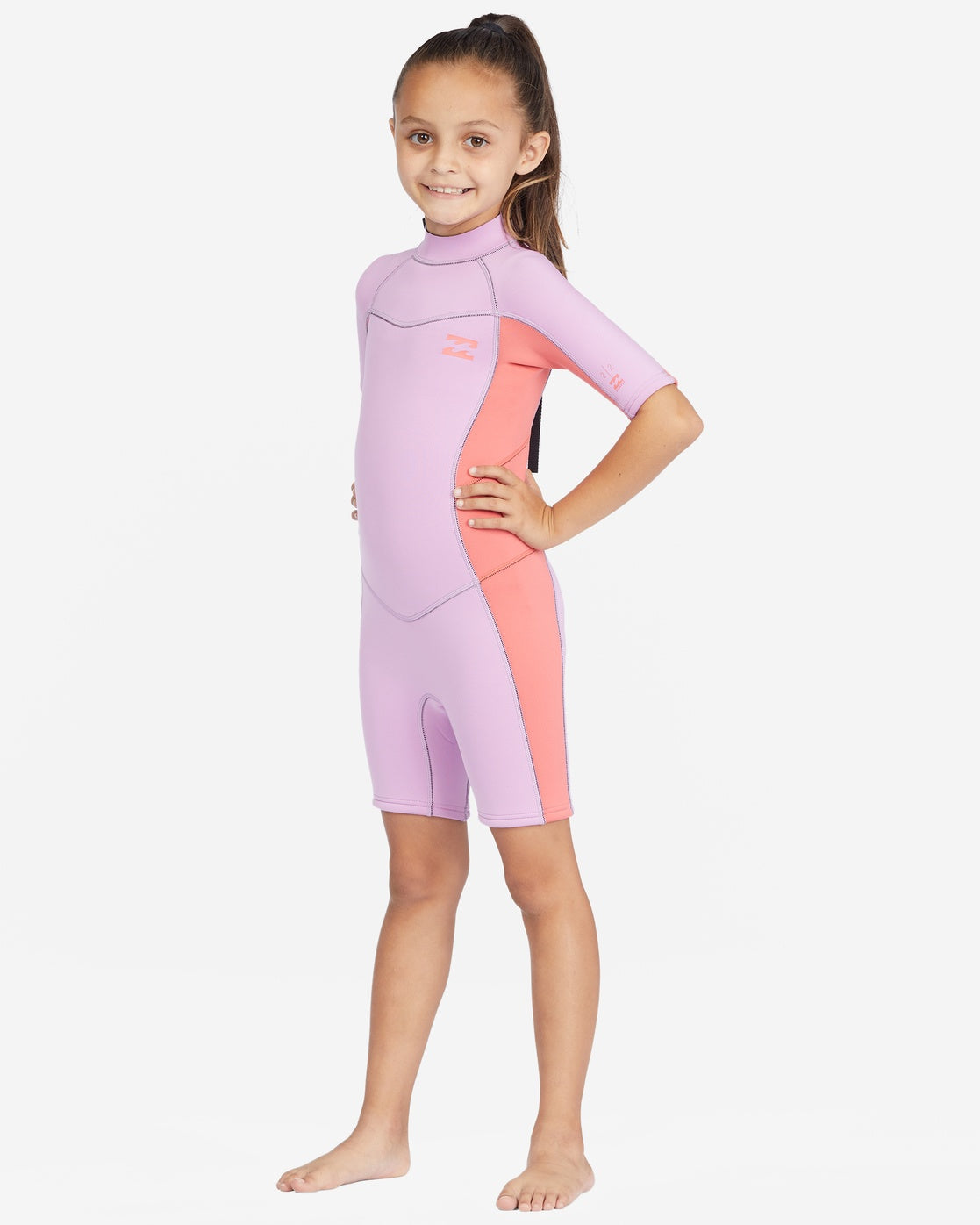 2mm Toddler Girls Synergy Back Zip Spring Wetsuit