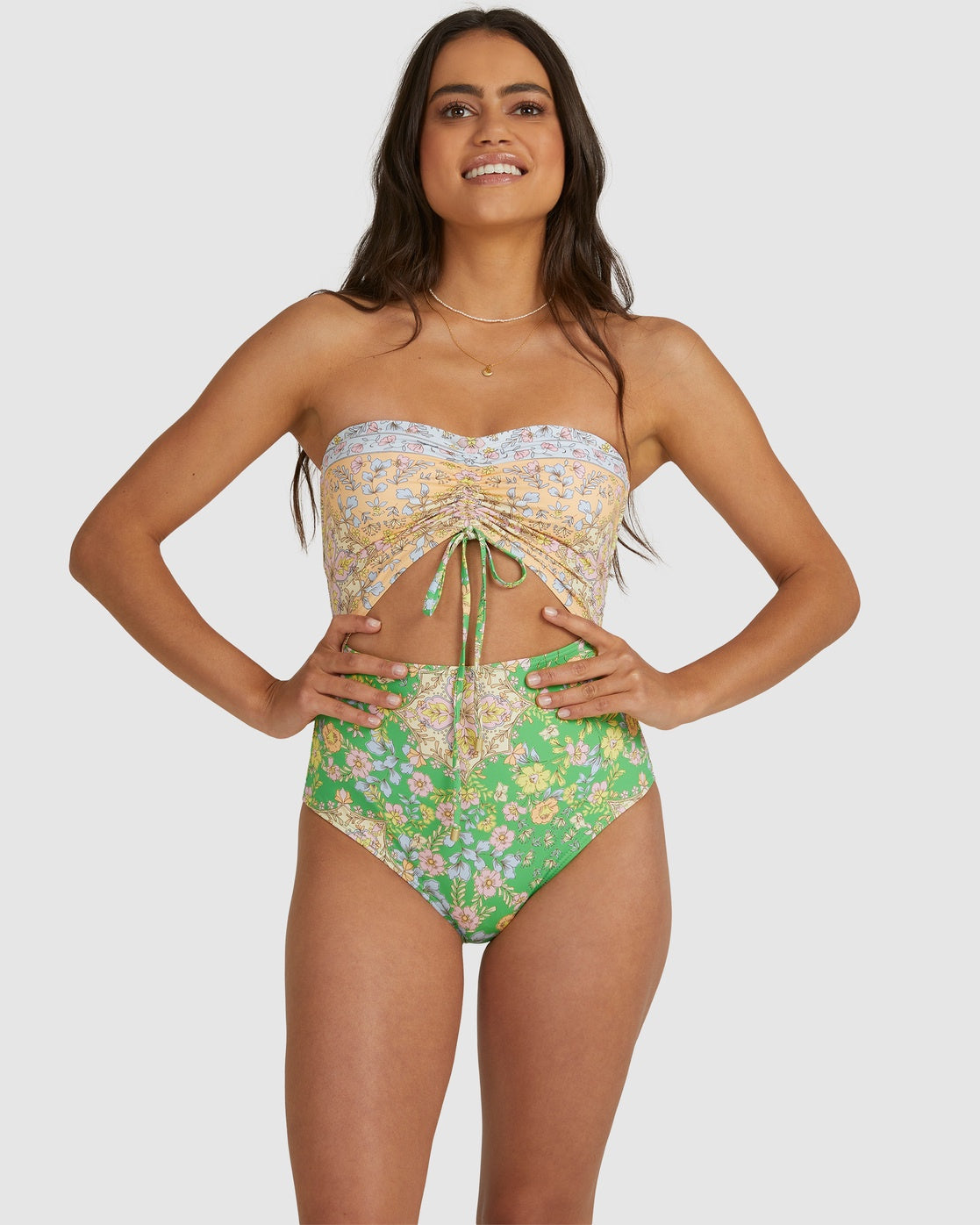 La Mer Summer Bandeau One Piece Swimsuit