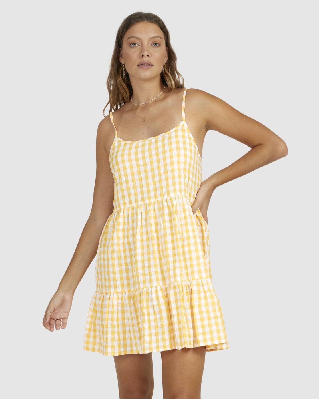 Sunshine Check Dress