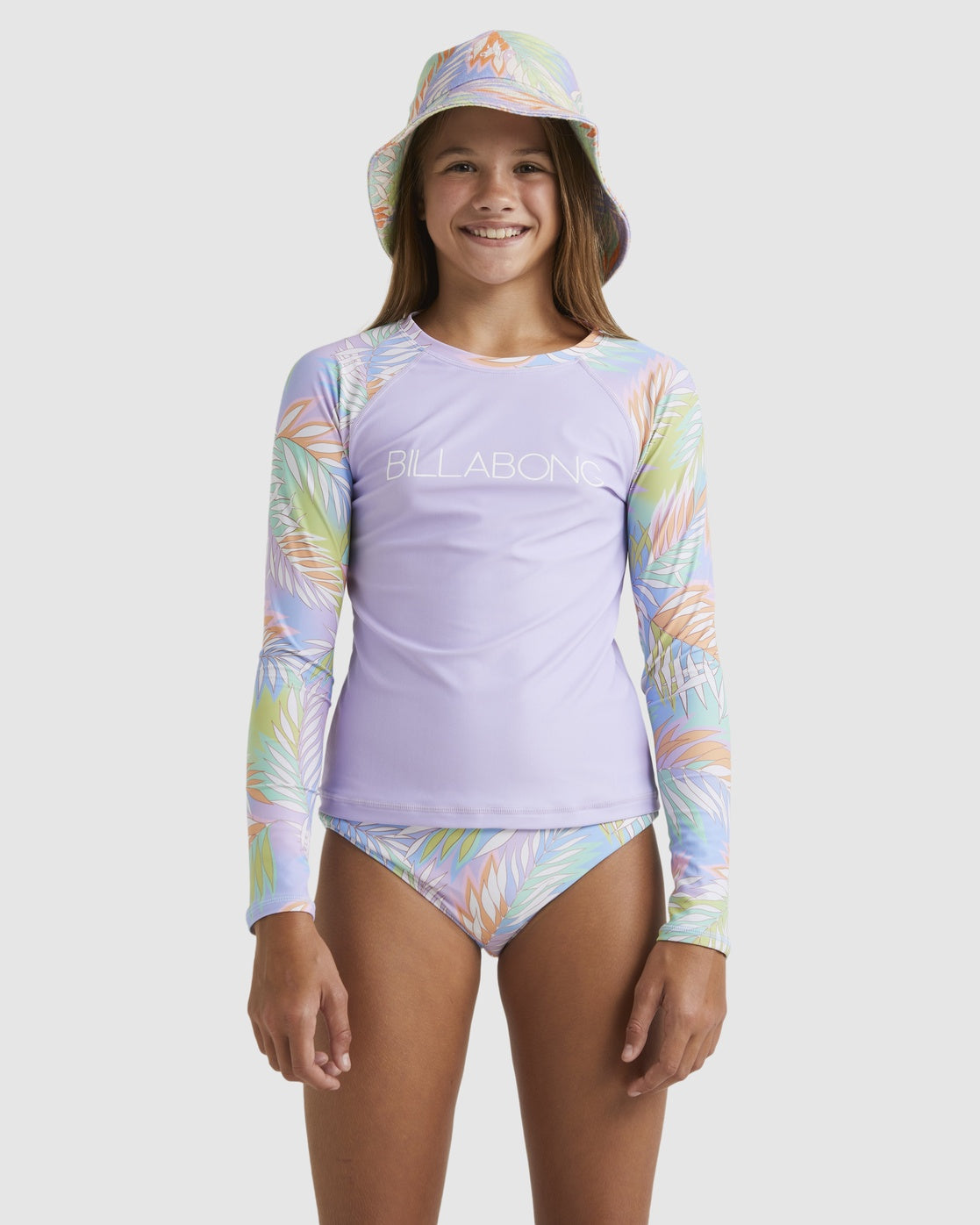 Girls 6-14 Tropical Dayz Rash Vest Set