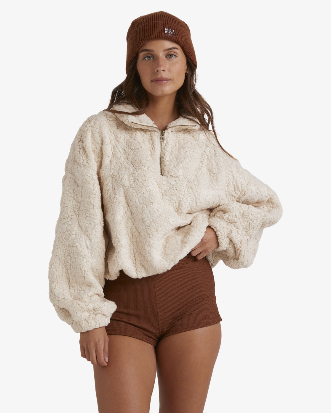 Just Beamin Half Zip Crew