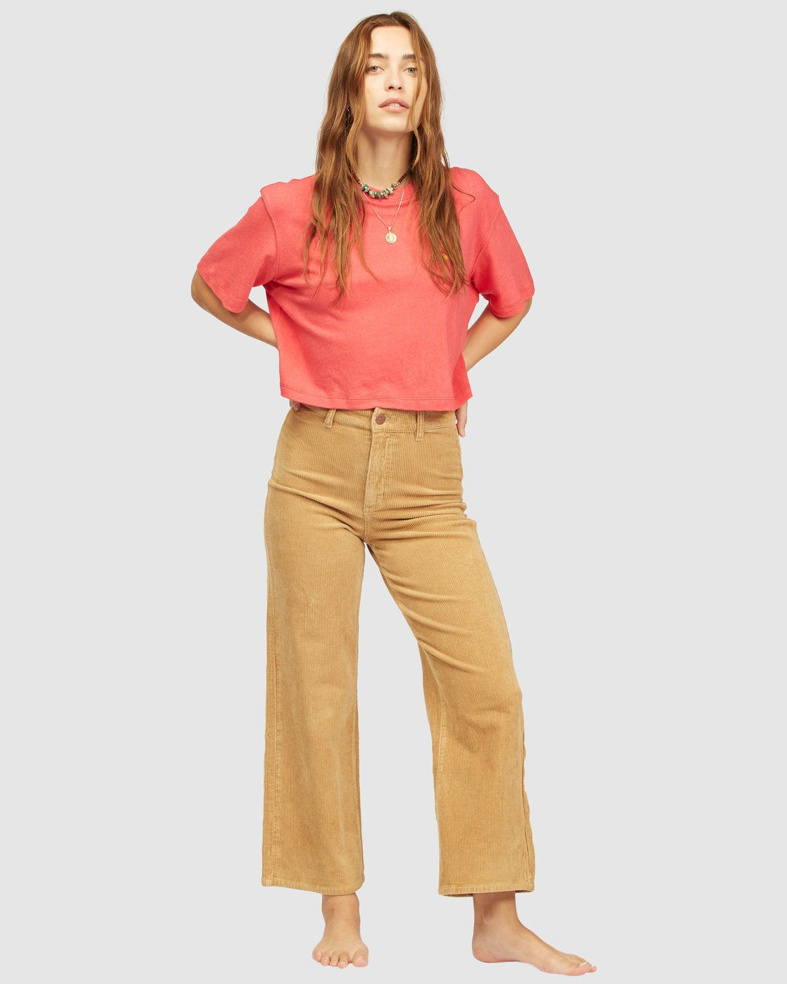 Women's Stretch Corduroy Wide Pants | MUJI USA