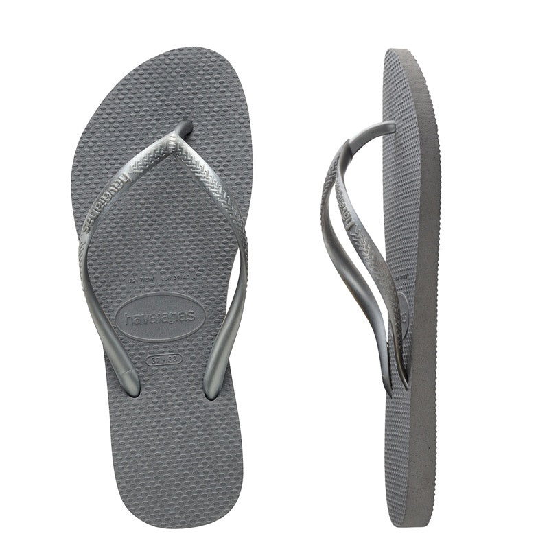 Kids Slim Metallic Steel Grey