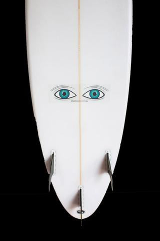 Shark Eyes Medium Clear Decal