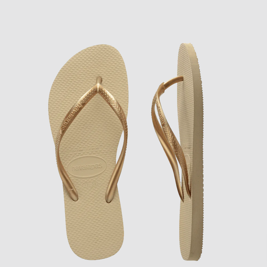 Kids Slim Metallic Thongs