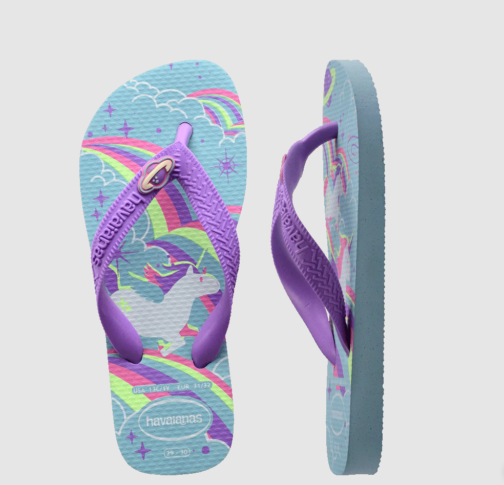 Kids Top Fantasy Thongs - Blue Water