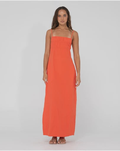 Sicily Shirred Maxi Dress