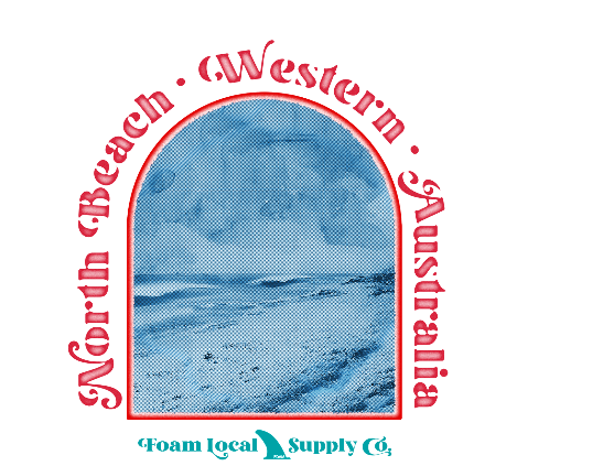 North Beach Retro Half Tone SS Tee- Mens