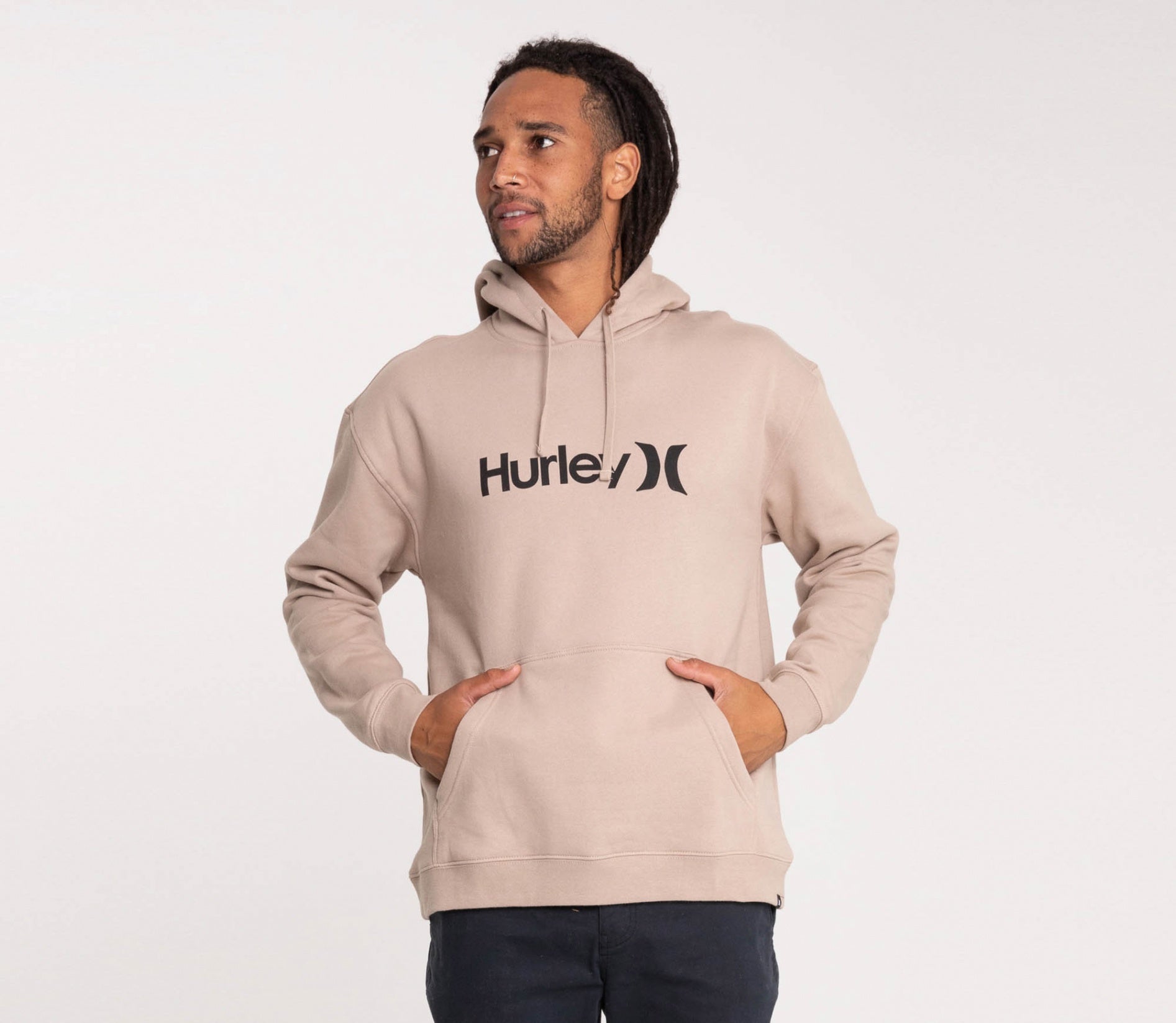 One And Only Solid Pullover Hurley Mens Hoodie