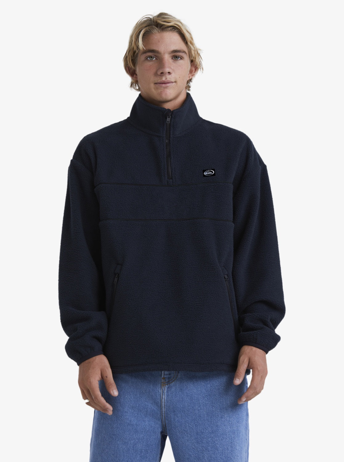 Mens Graphic Mix Pullover Sweatshirt