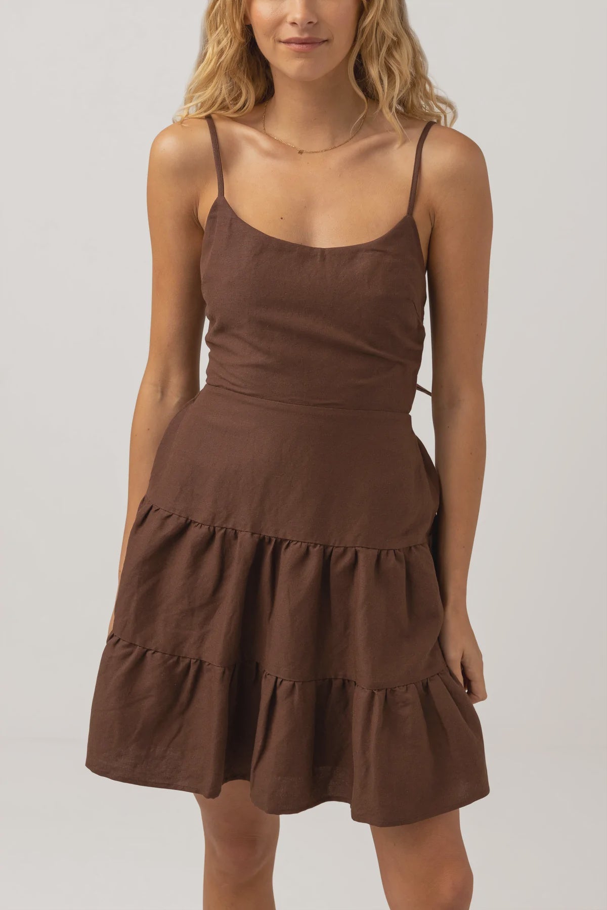 Meadow Tie Back Mini Dress