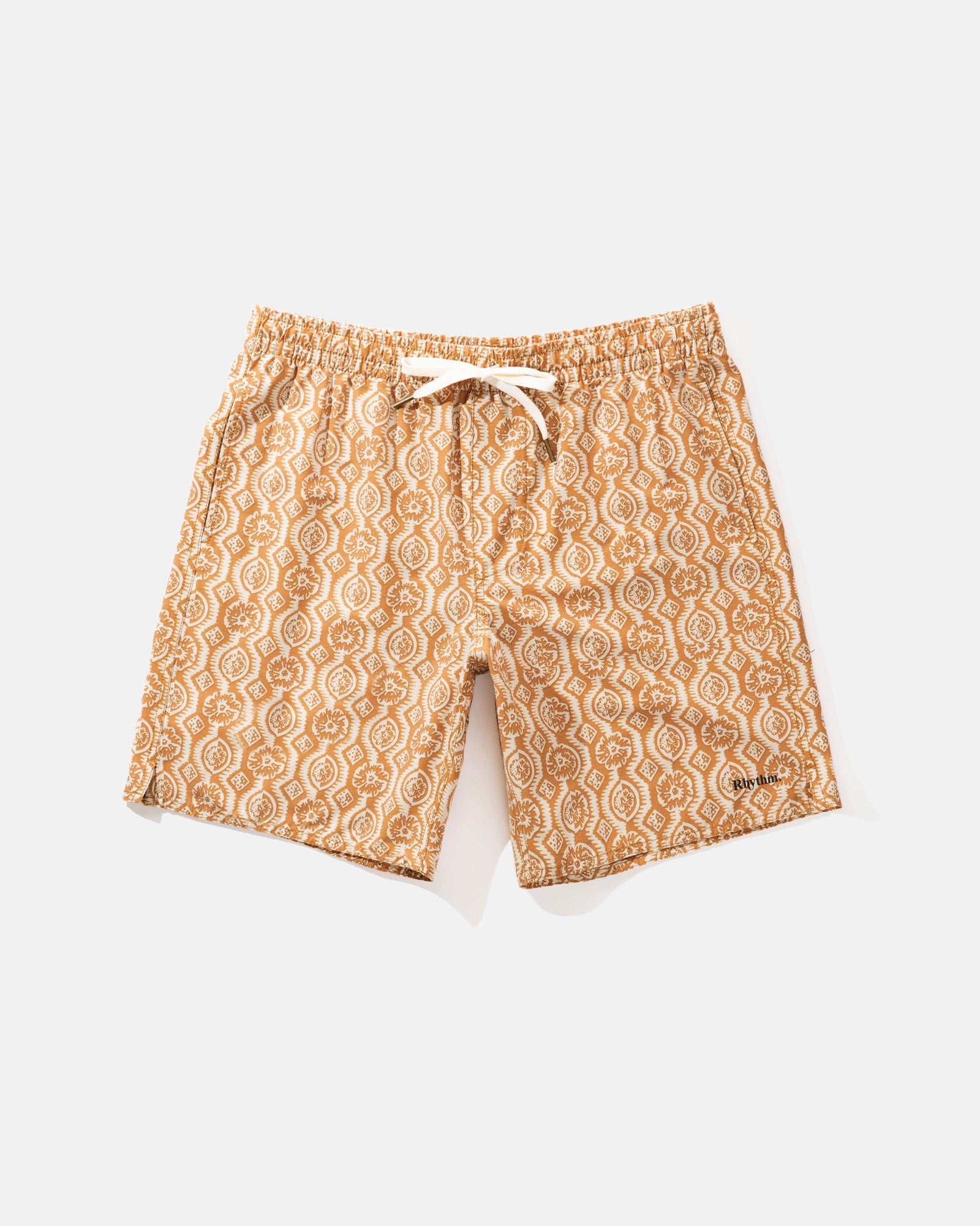 Floral Stripe Beach Short