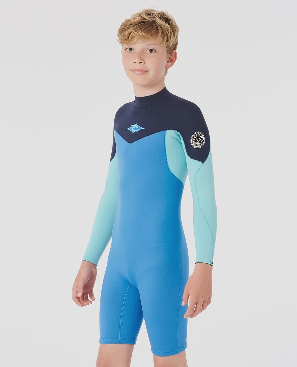 Boys Dawn Patrol Long Sleeve Back Zip 2mm Wetsuit