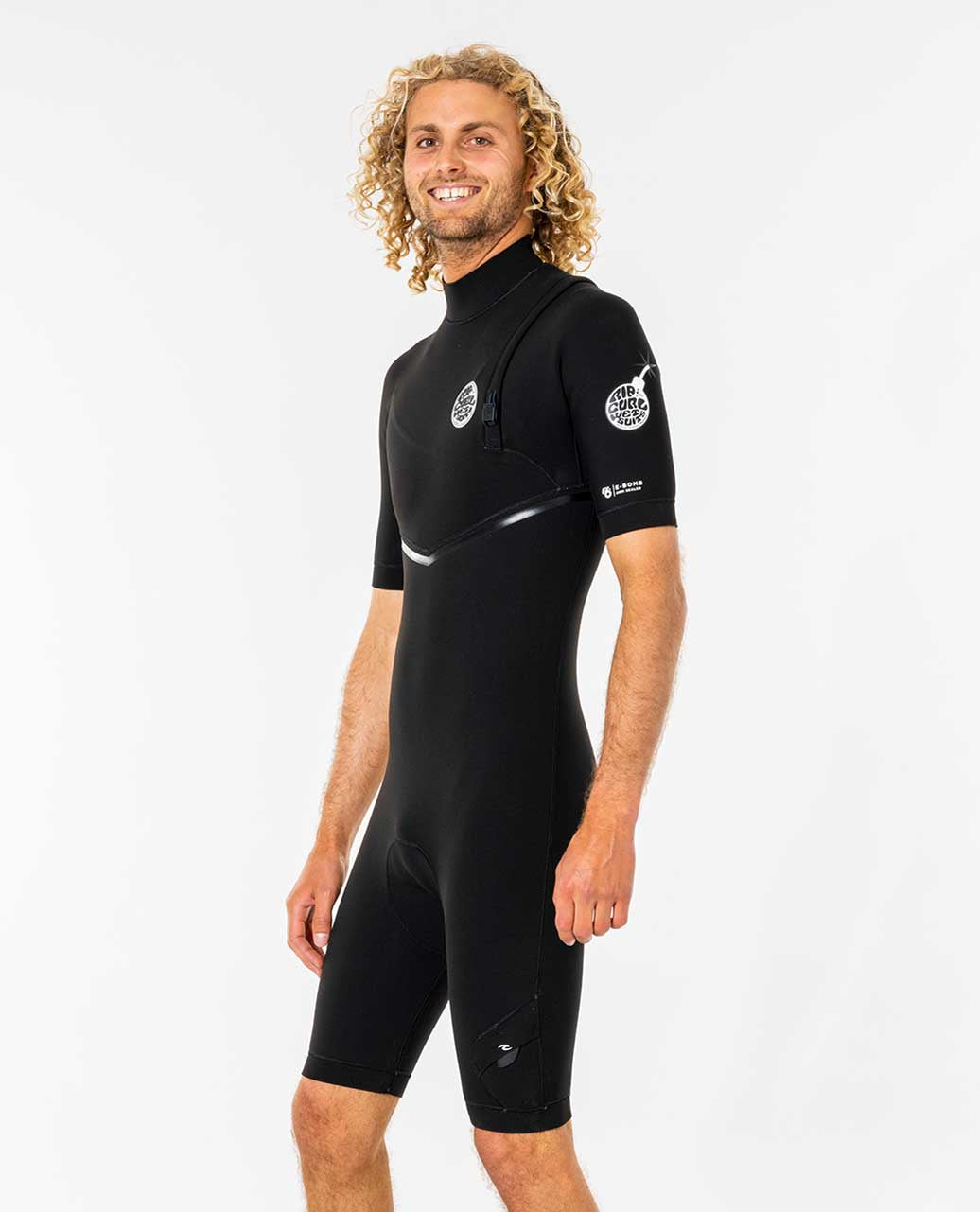 E Bomb 2/2mm Zip Free Short Sleeve Springsuit Wetsuit