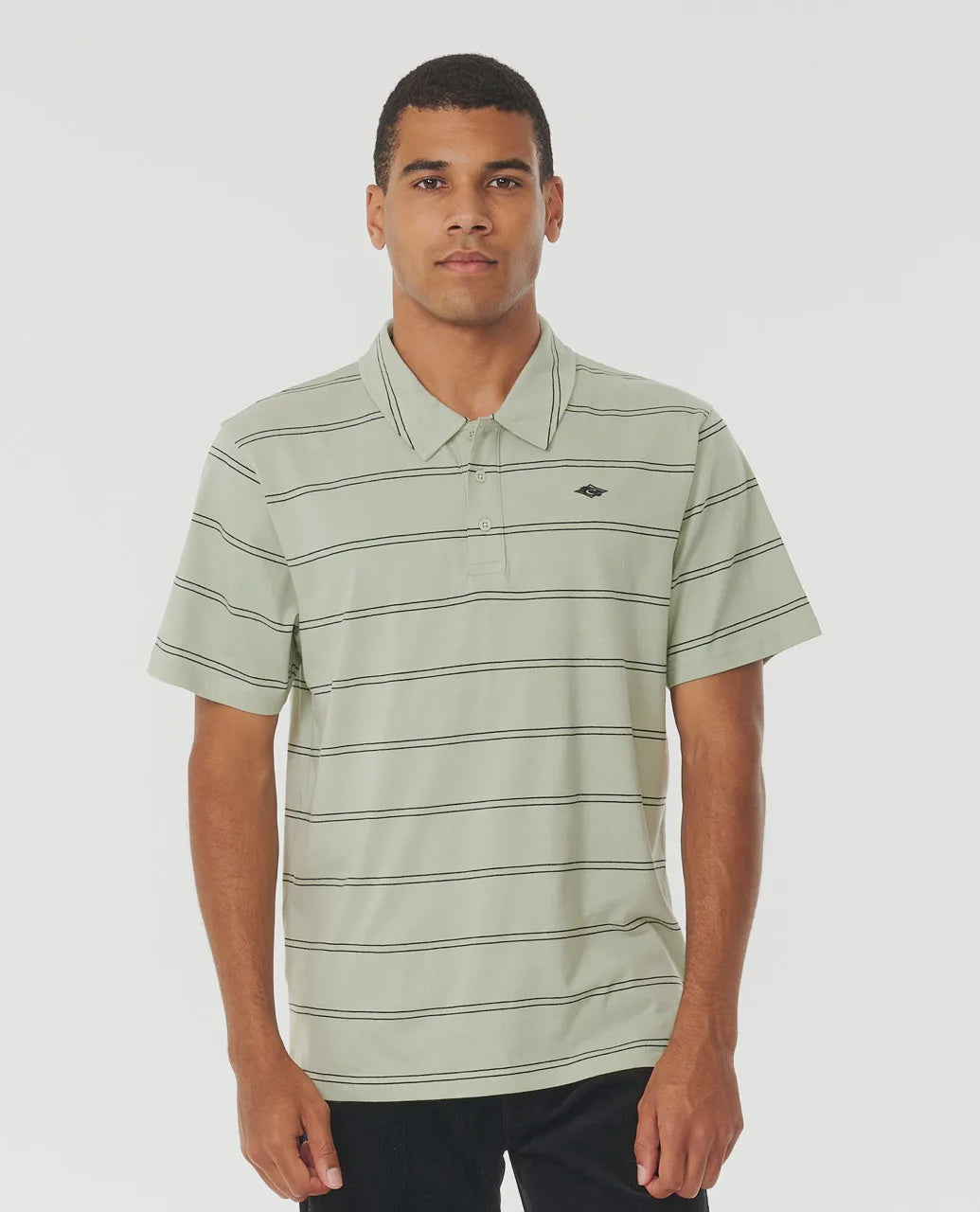 Plain Stripe Polo