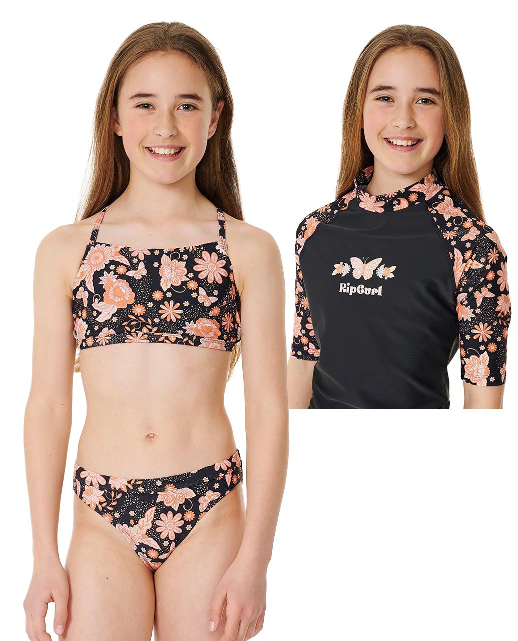 Sun Catchers Short Sleeve 3 Piece Swim Set - Girls (8-16 years)