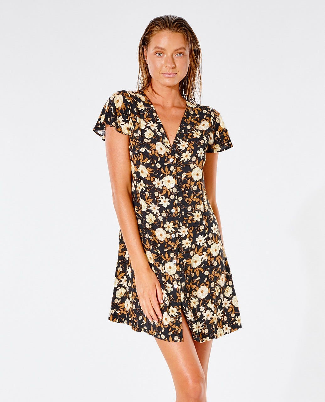 Sunset Haze Button Dress
