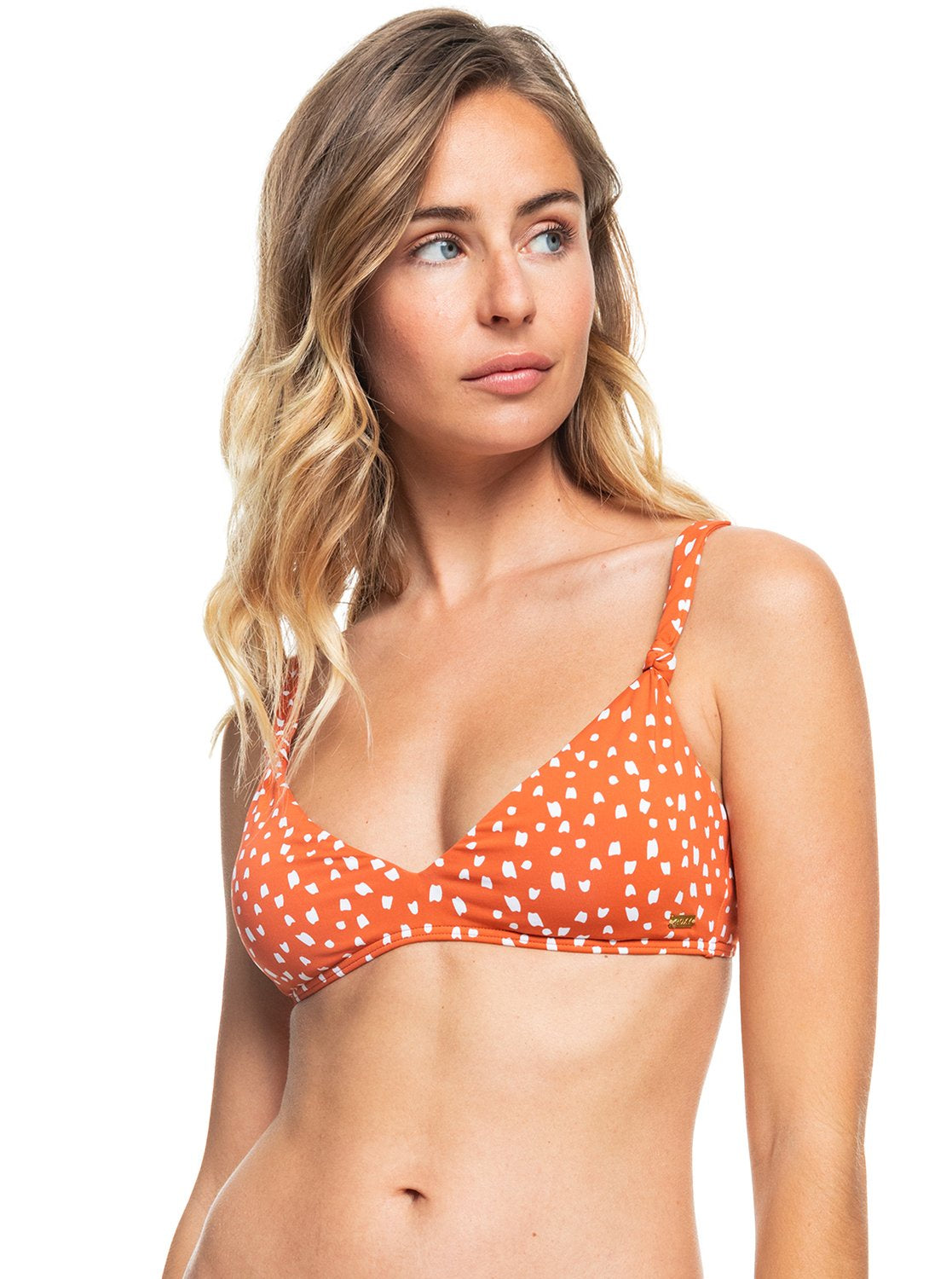 Tropical Oasis Separate Knotted Tri Bikini Top