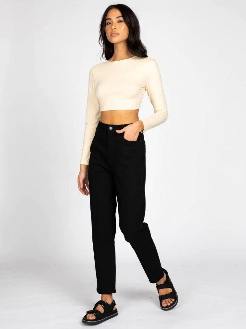 High Mom Jean Stretch