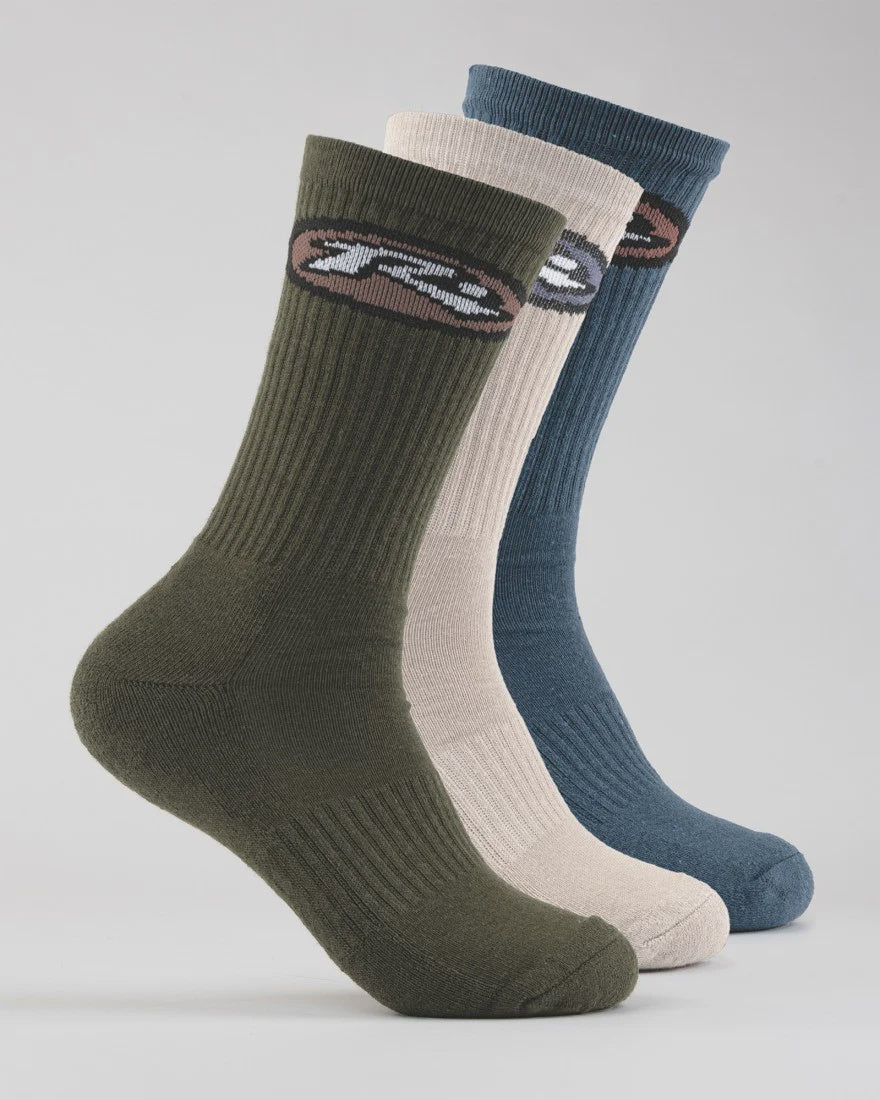 High Times Mid Calf 3-sock Pack