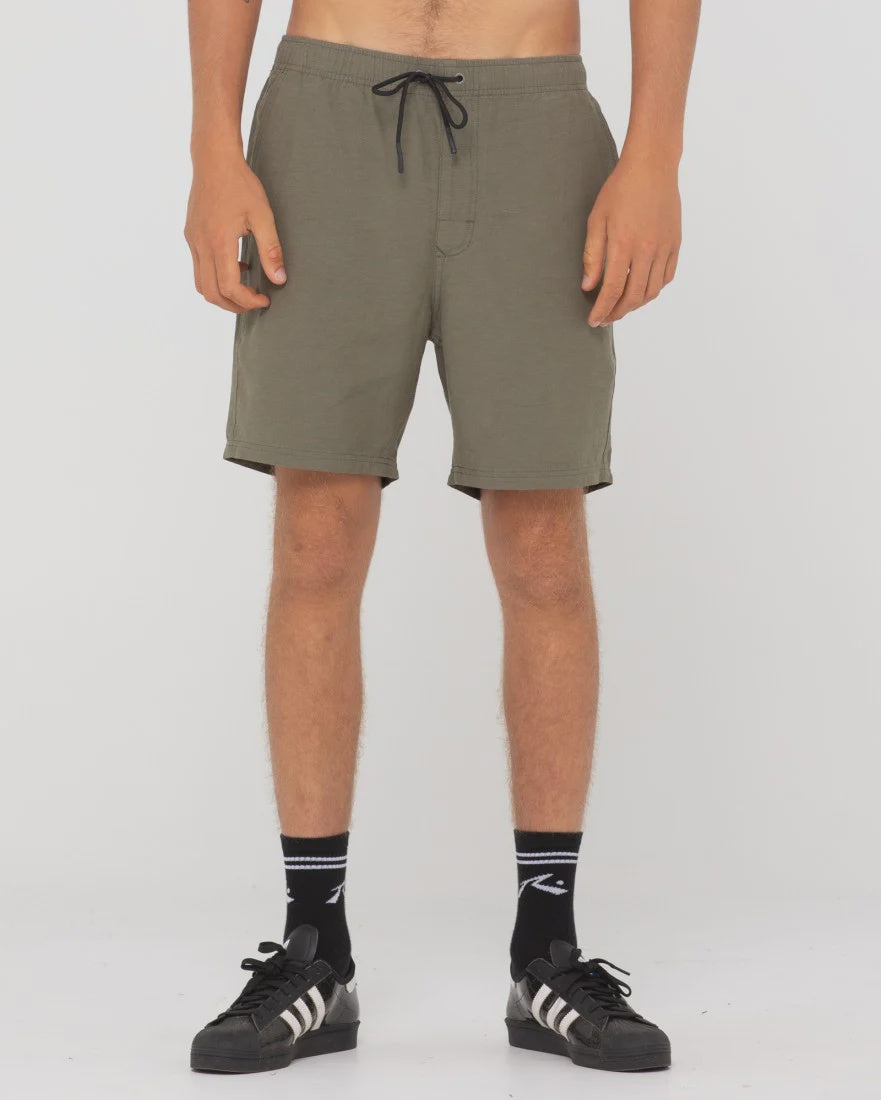 Overtone Linen Elastic Short