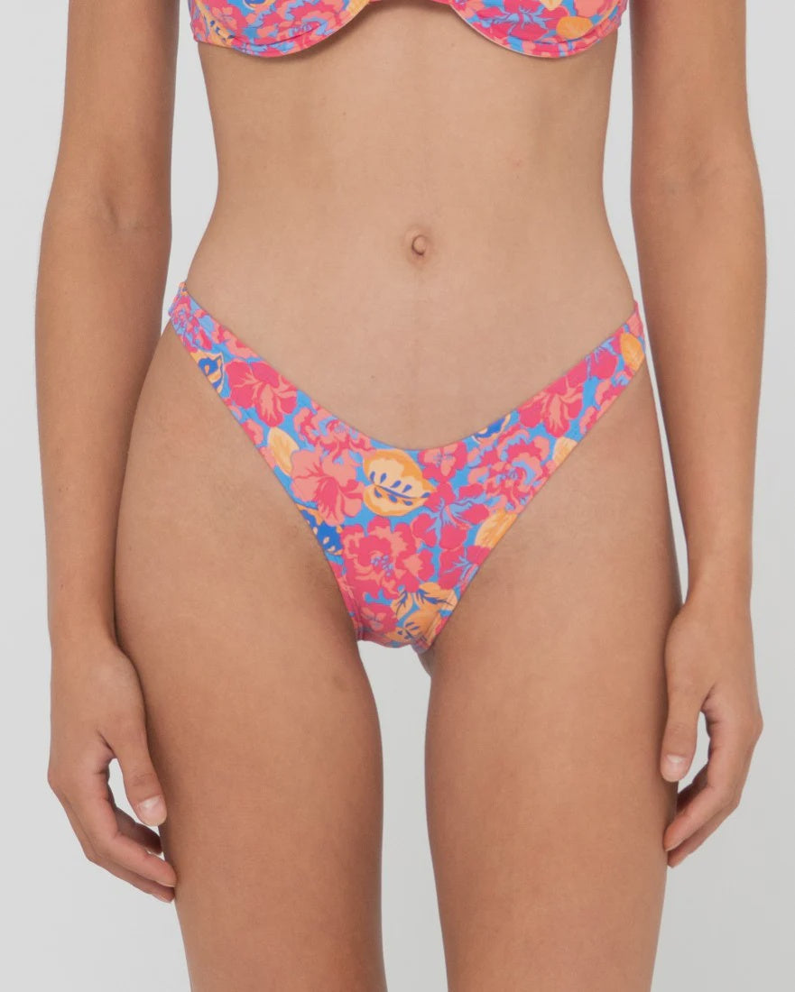 Rio Recycled Floral Printed Midi Bikini Bottom