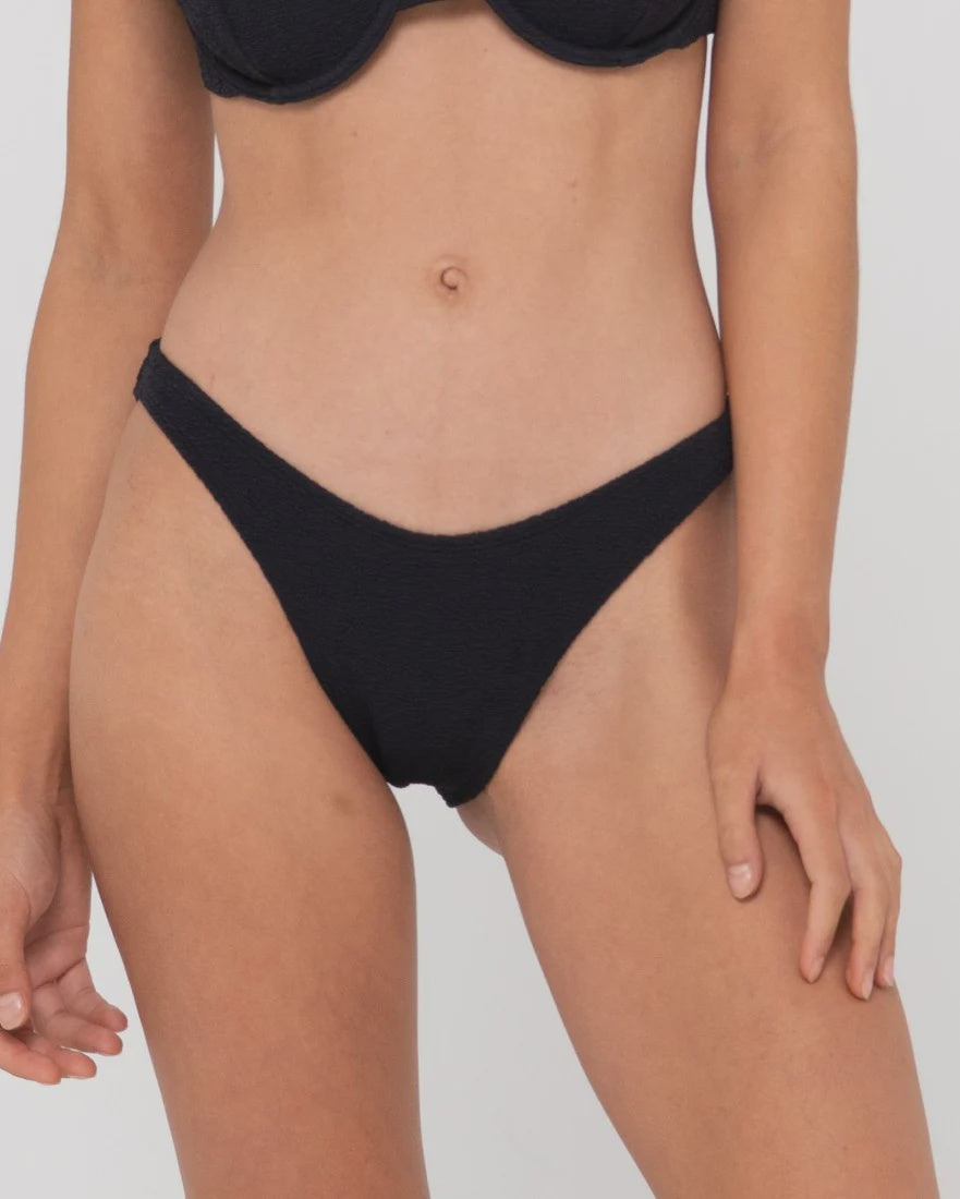 Sandalwood Textured Classic Bikini Pant Bottom