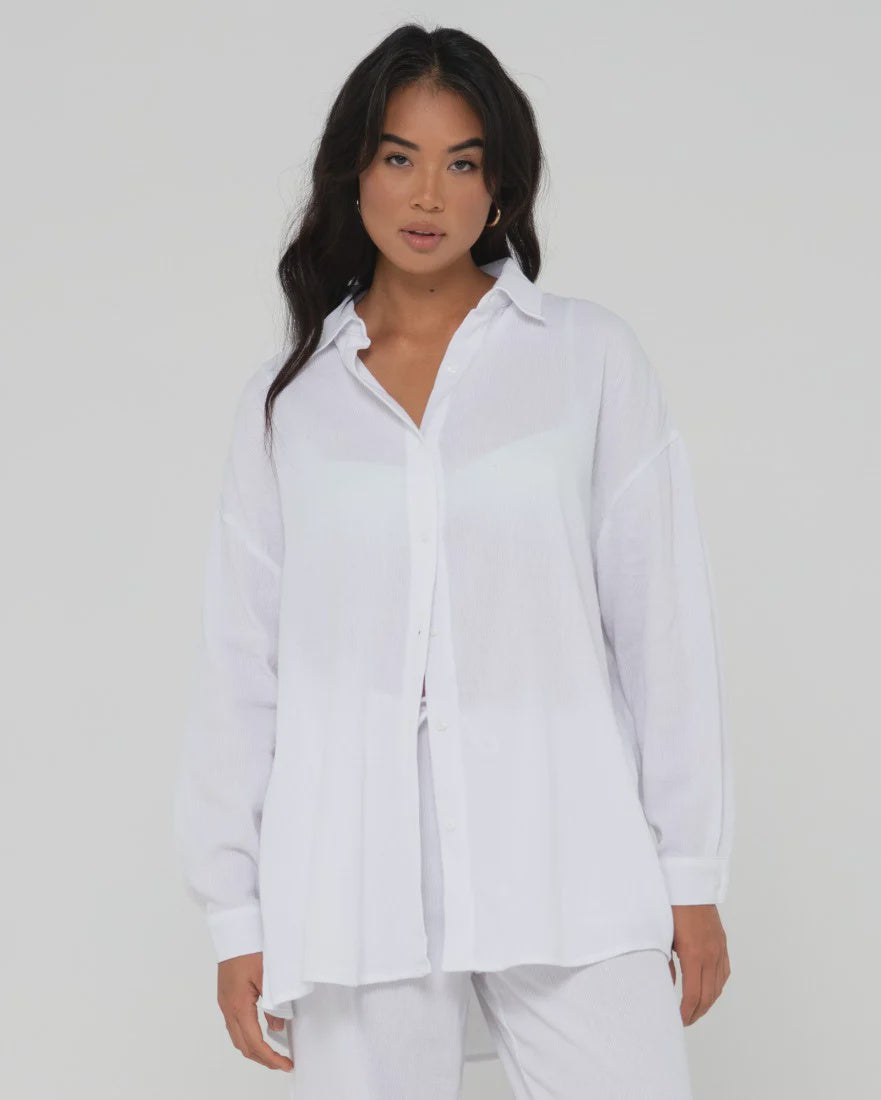 Vahala Oversized Long Sleeve Shirt